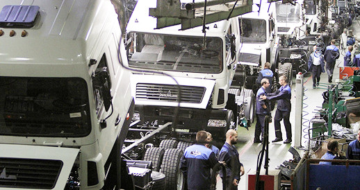 Линия производства МАЗ