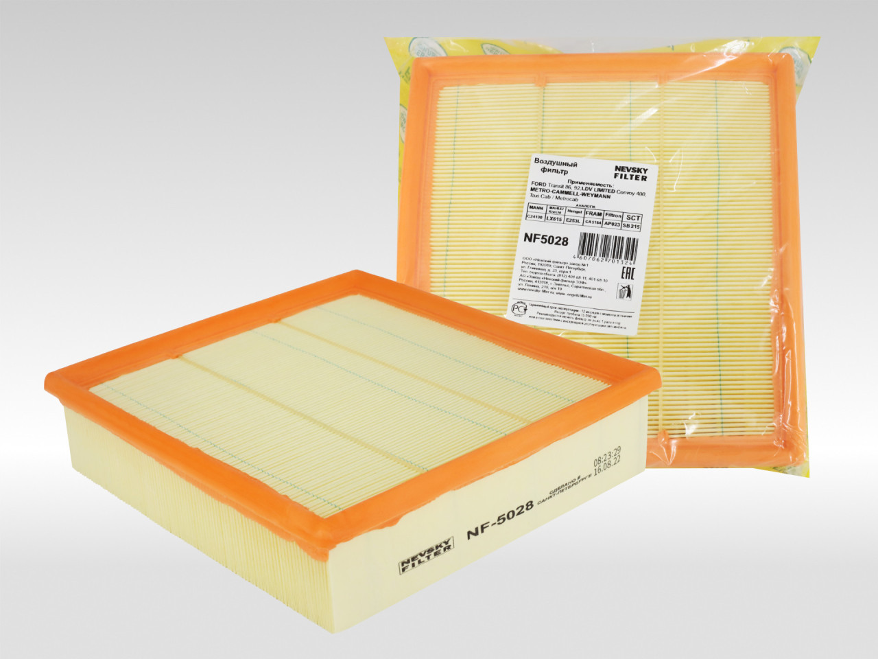 Воздушный фильтр фильтр NEVSKY FILTER NF5028